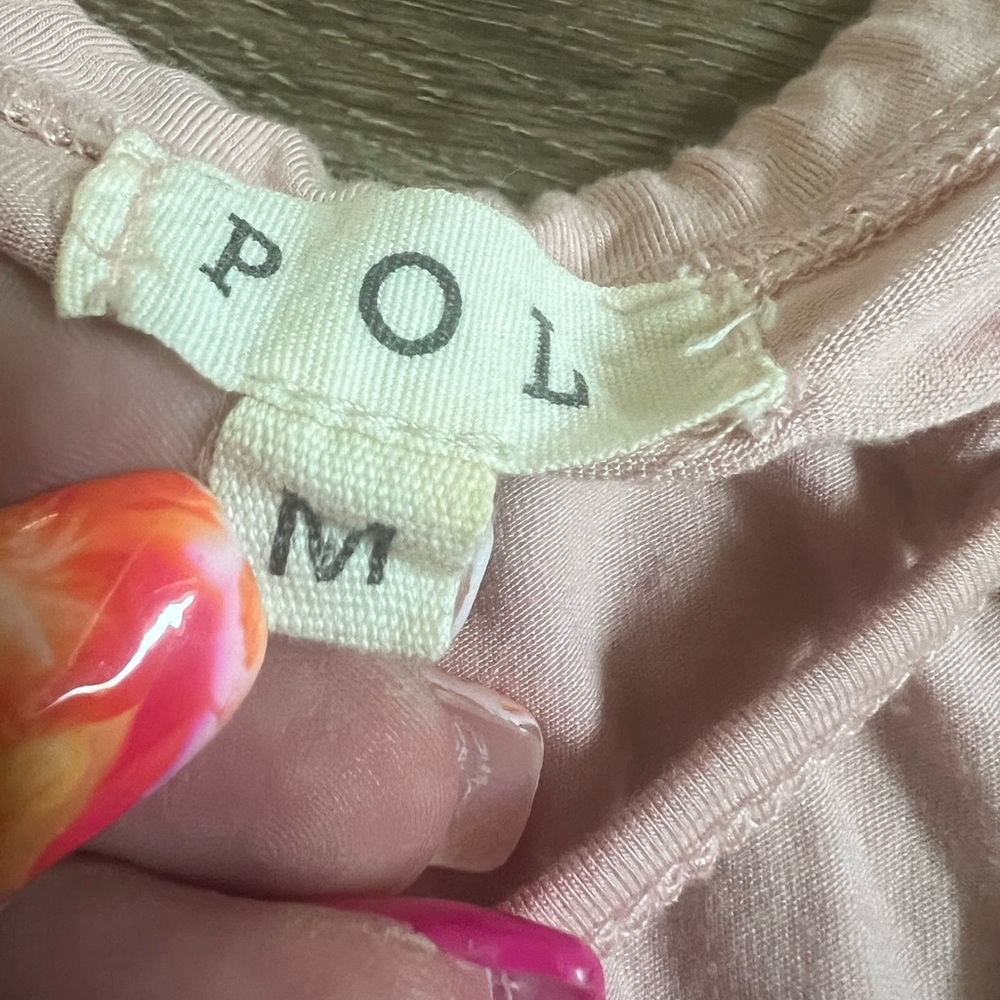 POL Lacey Tunic Tank Top Light Pink Size Medium - Picture 9 of 10